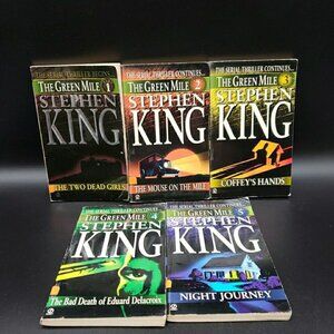 Stephen King The Green Mile Books 1–5 1st Edition 1996 Signet Paperback Set VTG